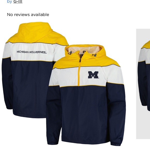 NWT Michigan pullover. Size Large